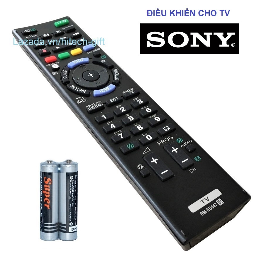 Remote điều khiển tv sony rm-ed047 smart tivi internet home menu kèm pin