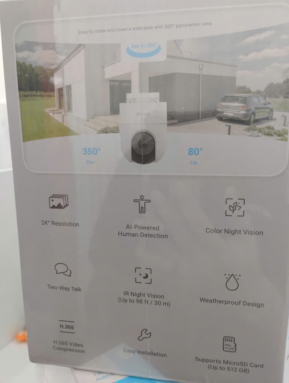 Camera ngoài trời wifi xoay Ezviz H8c 2K+ 4mp auto zoom tracking
