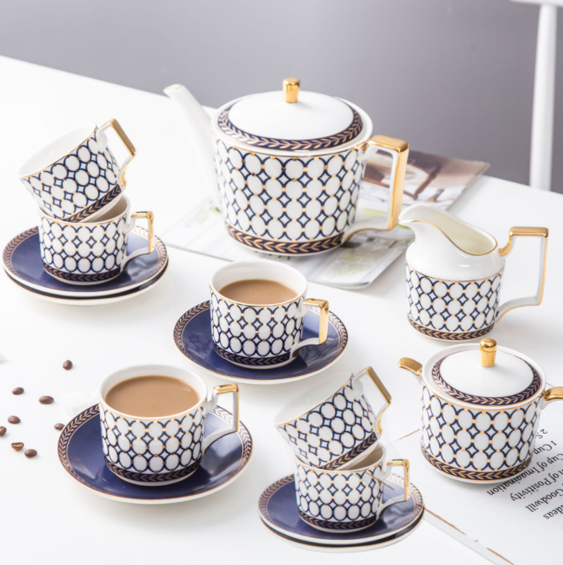 Set bình trà gốm sứ scarlett