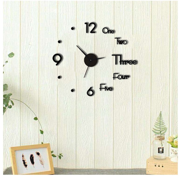 [HCM]Đồng Hồ Treo Tường Thông Minh - Đồng Hồ Dán Tường 3d Bộ Đồng Hồ Dán Tường Treo Tường Thiết Kế 3d Sang Trọng Kiểu Châu Âu Diy Cho Phòng Khách/Phòng Ngủ Trẻ Em/Phòng Ăn/Nhà Bếp - Đảm Bảo Chất Lượng