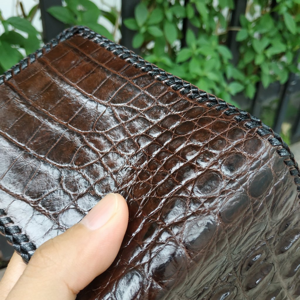 [FREE SHIP] Ví Da Cá Sấu [GAI LƯNG CÁ SẤU ĐAN VIỀN RẤT ĐẸP] VS1V08N