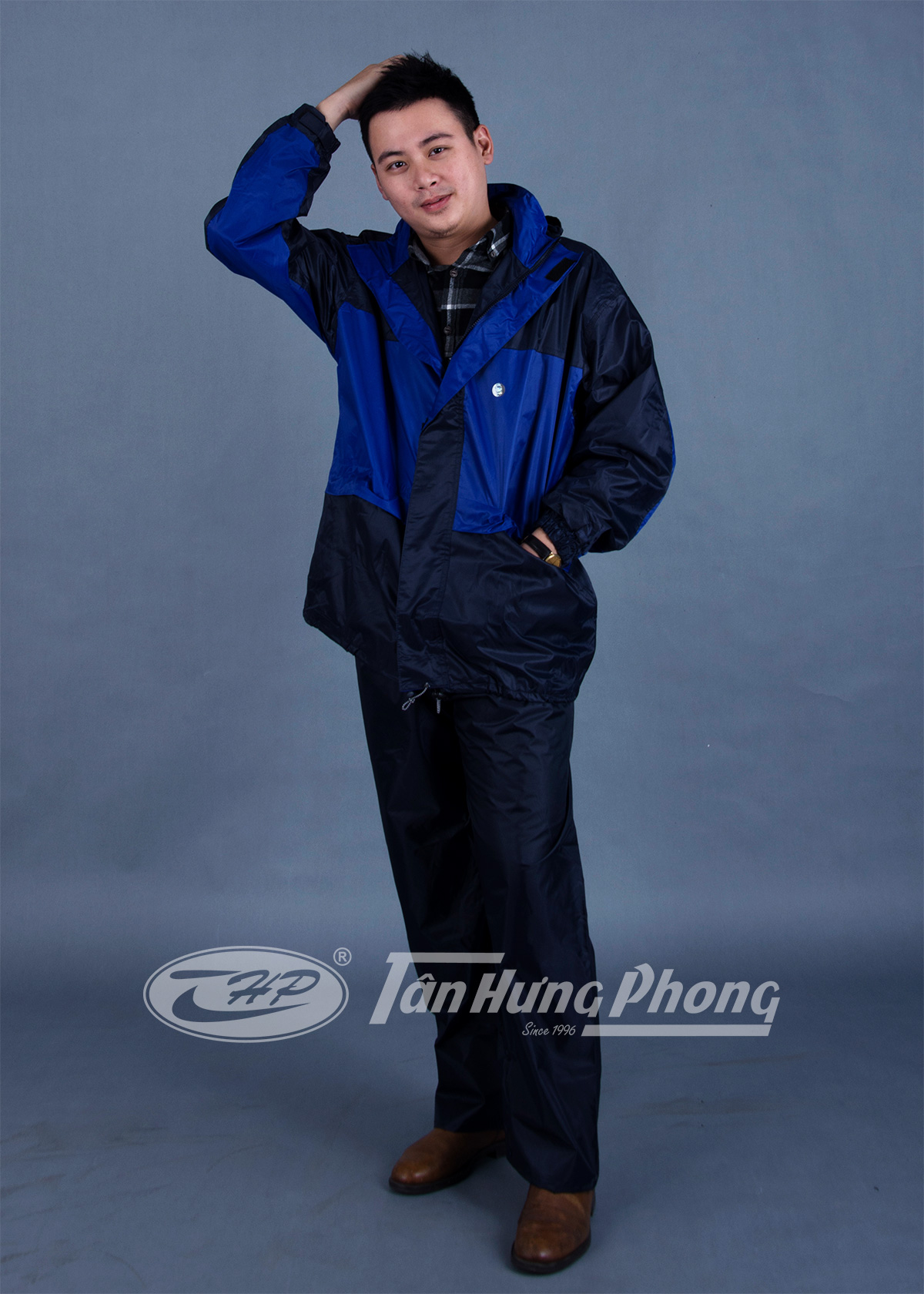 Hàng kara loại 1] bộ áo mưa 2 lớp chống thấm, chống lạnh tân hưng phong