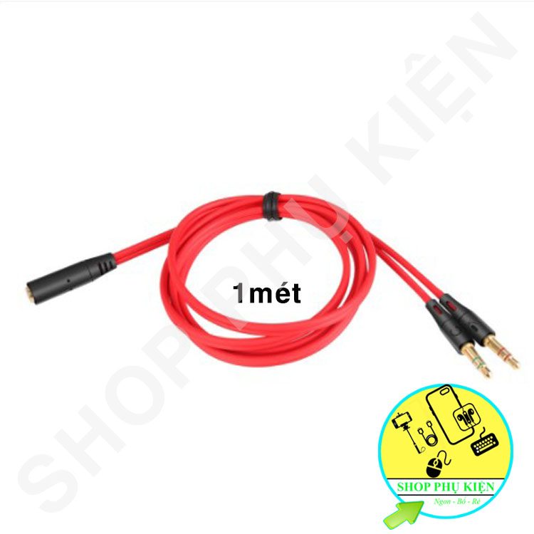 Jack Chuyển Đổi Tai Nghe 3.5 Sang Audio & Mic