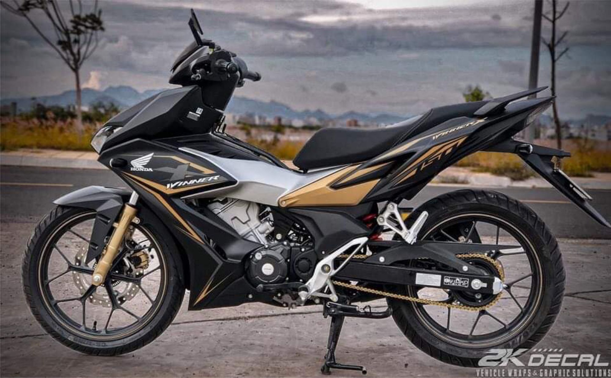 [KÈM QUÀ TẶNG] Tem xe Winner X , tem rời cao cấp dán xe đen bạc , đen vàng