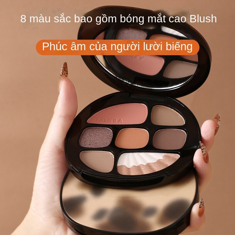 Bảng phấn mắt 7 màu Shell Amber Glitter Diamond Eye Shadow phấn mắt