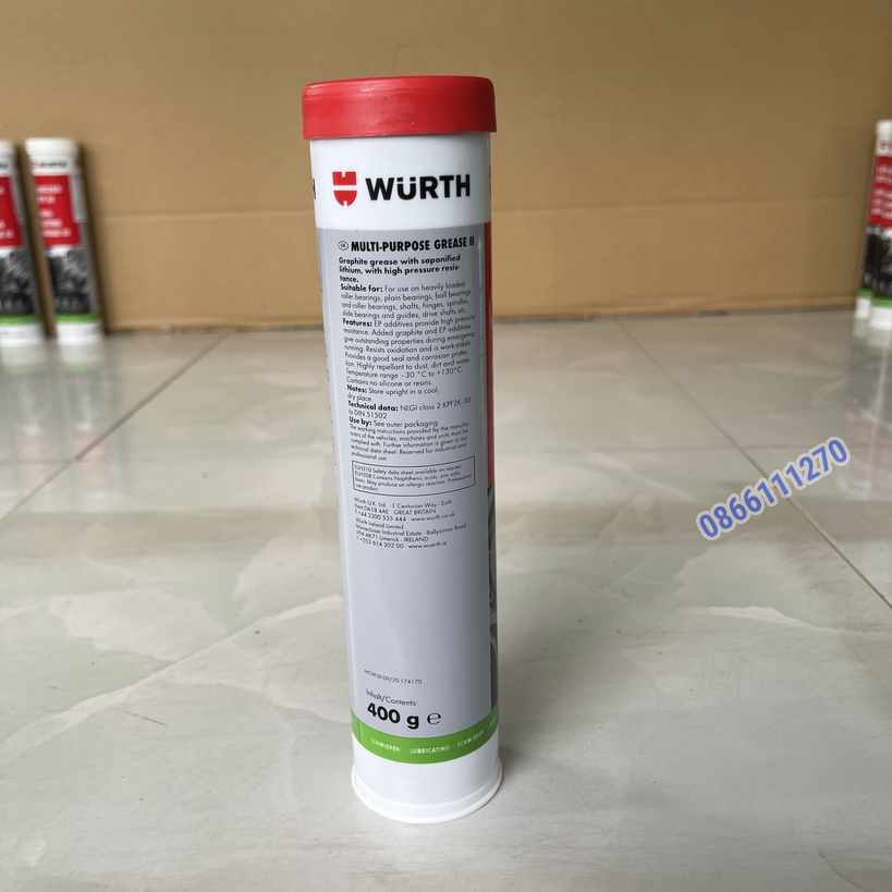 Mỡ bò Wurth Grease II 400g MixASale