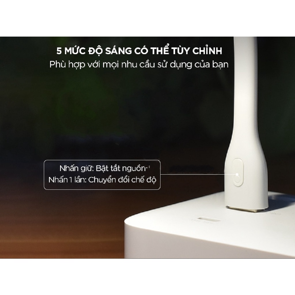 Đèn LED USB Xiaomi version 2 có nút bấm Trắng