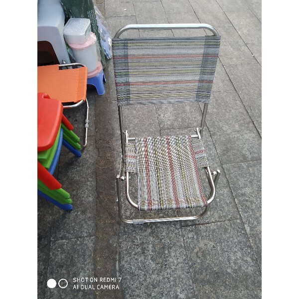 [ Giảm giá 20%] ghế câu cá inox lưới lùn cao cấp