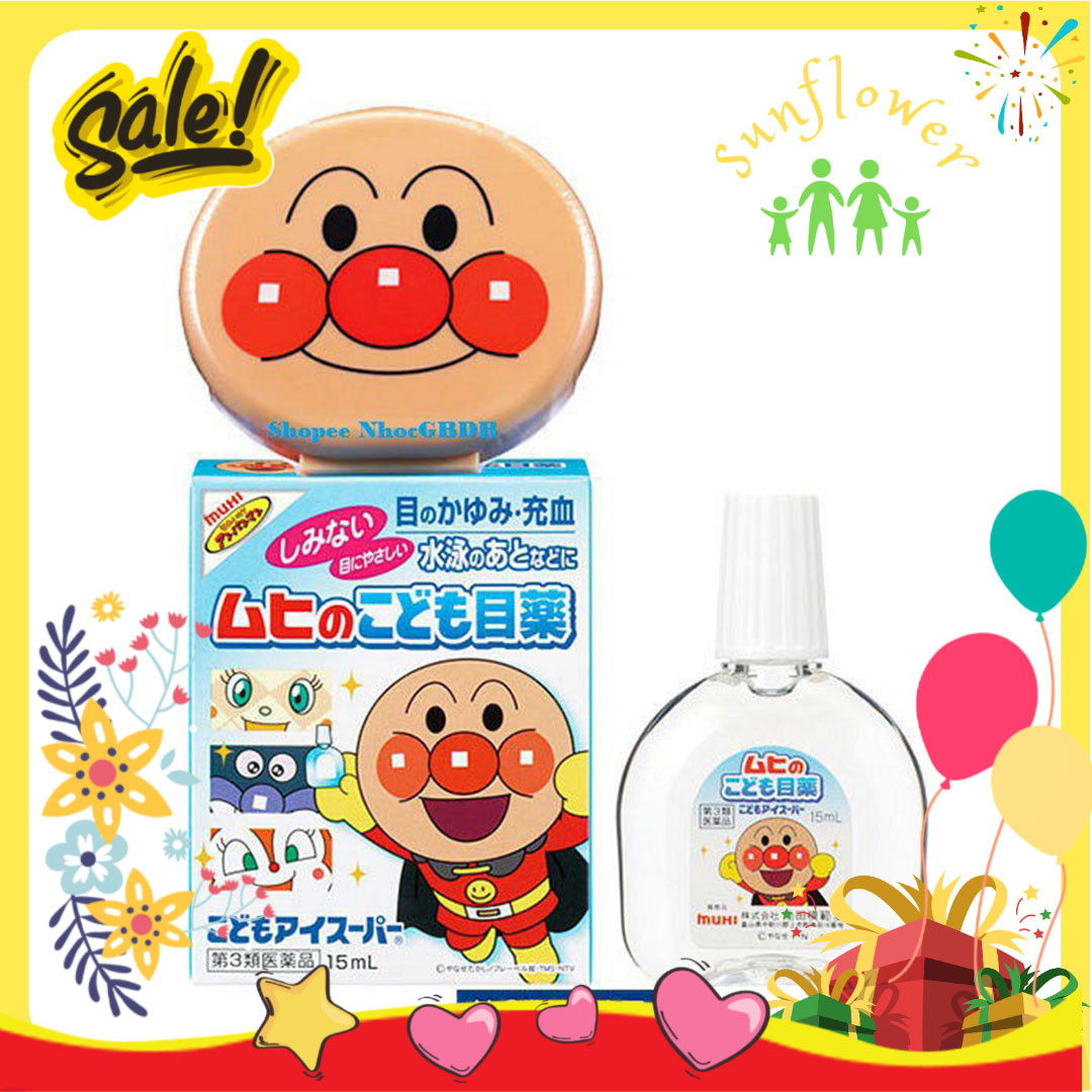 Nước nhỏ mắt muhi 15ml cho bé từ 3 tháng tuổi nhật bản