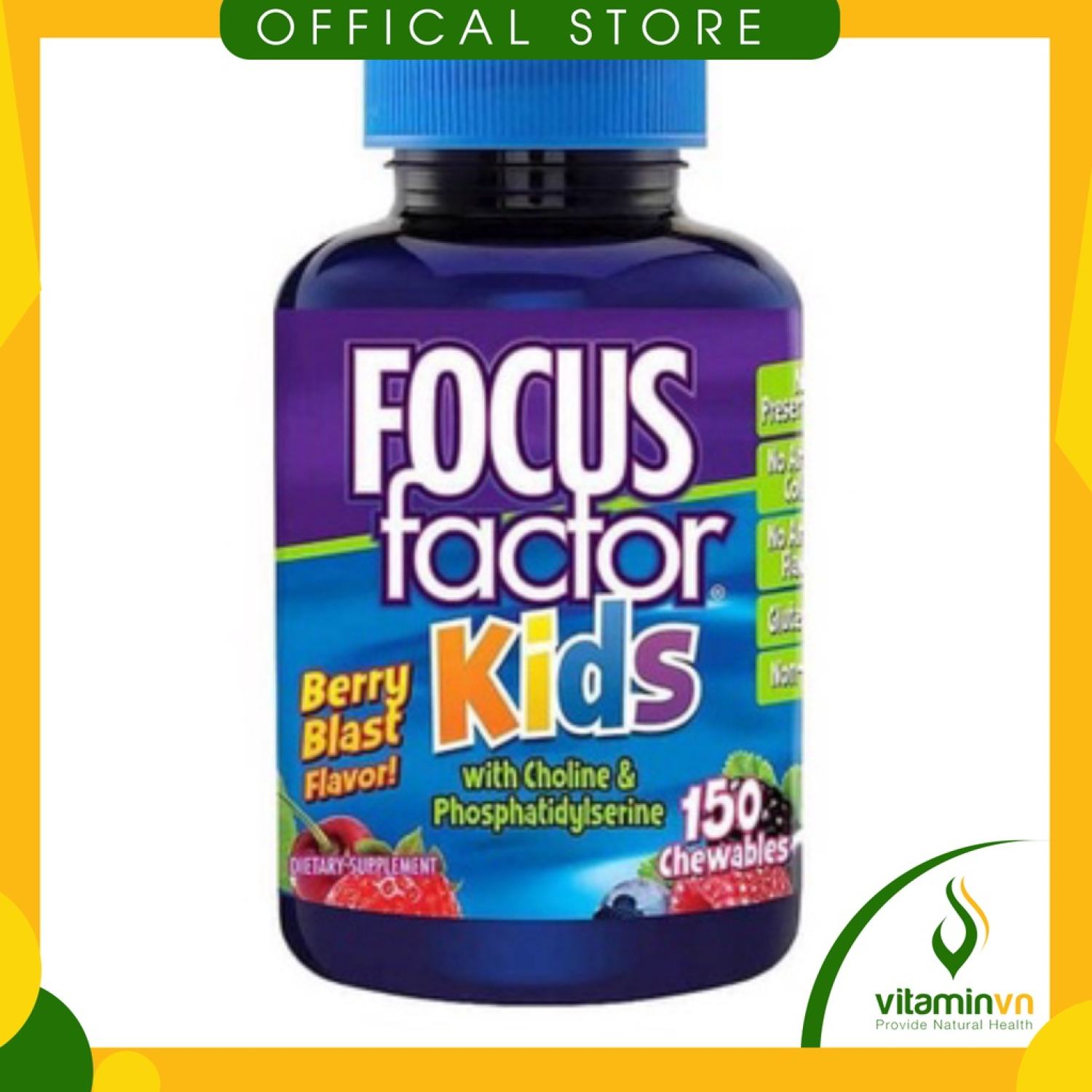 💎[ HÀNG CHÍNH HÃNG ] Bổ não Focus Factor Kids Mỹ 150v [ HOT SALE ]⚡