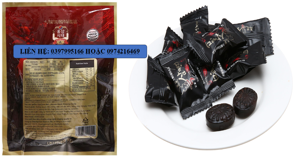 Kẹo Sâm Đen Hàn Quốc Gói  300g