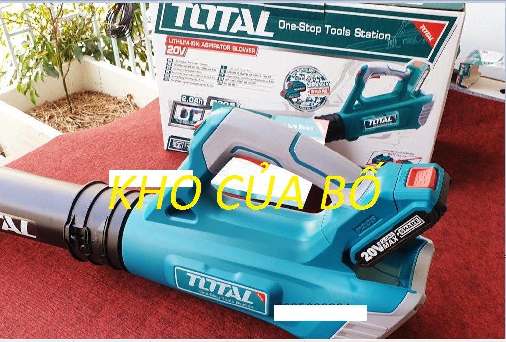 Máy thổi bụi dùng pin Lithium 20V total TABLI2002 ( gồm 2 pin 1 xạc )