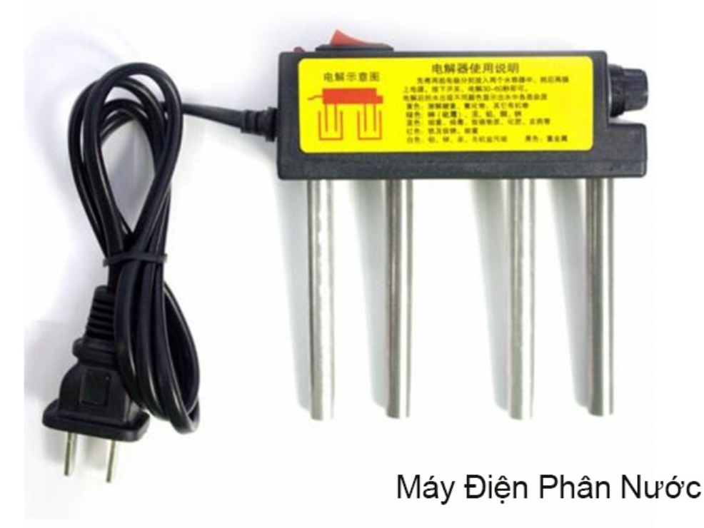 Máy Điện Phân Kiểm Tra Chất Lượng Nước Sạch Để Thử Nước (Tặng Kèm 4 Điện Cực)