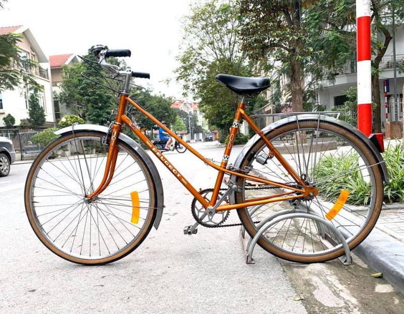 Mua X22: Xe đạp cổ Peugeot đời 1978 màu cá vàng da đồng