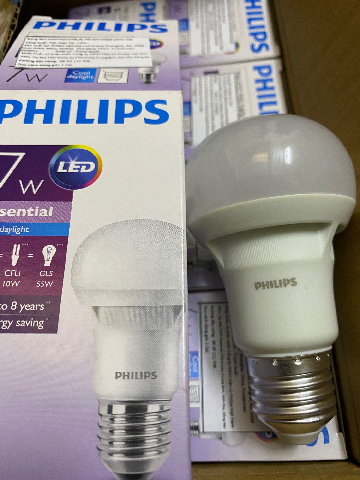 Đèn led Bulb Philips 7w A60