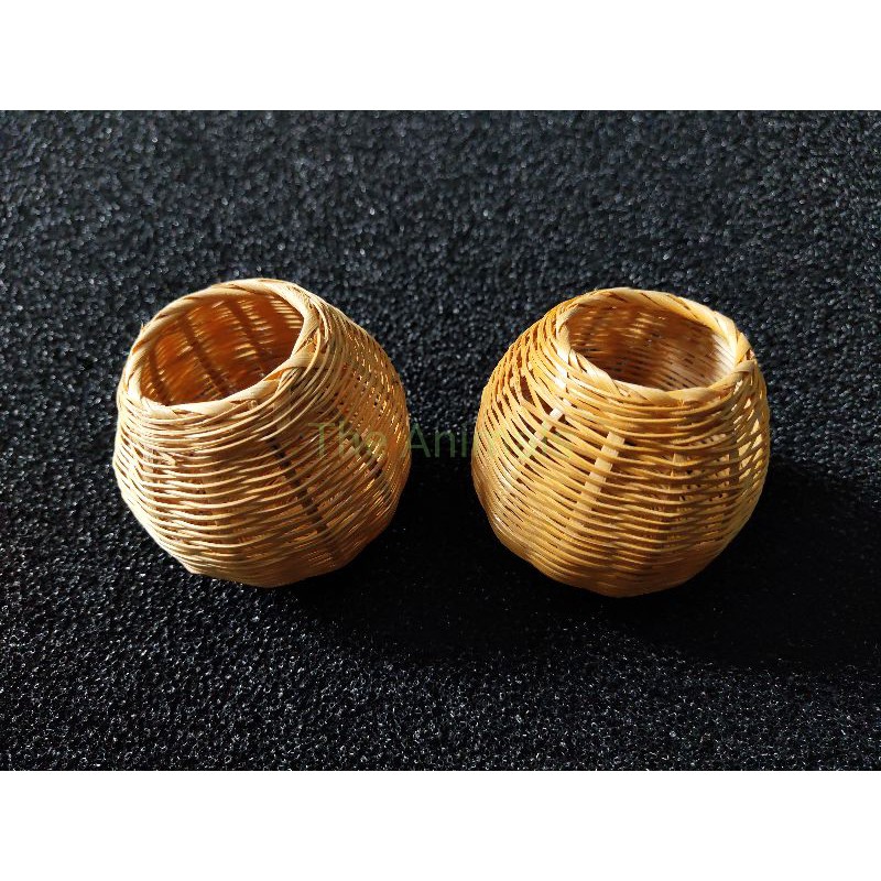 [HCM]Cóng đựng sâu thức ăn cho chim bằng tre