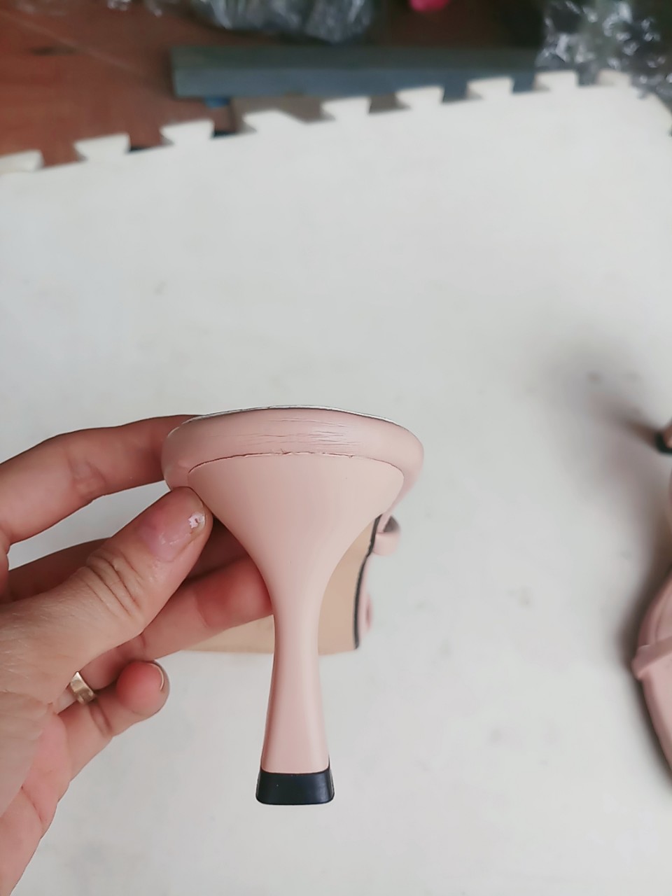 dép guốc nữ cao 7 phân xỏ ngón