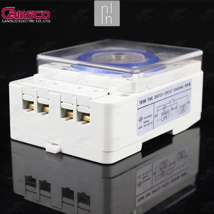 Timer switch mechanical relays timer 24 hours camsco model TB35N genuine dtlshop