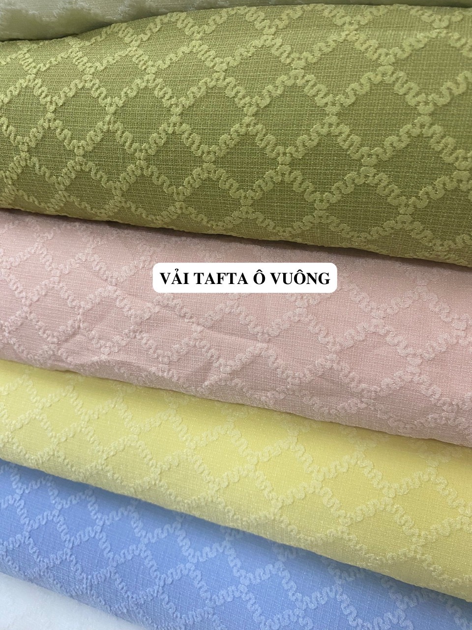 Vải Gấm Tafta Ô Vuông
