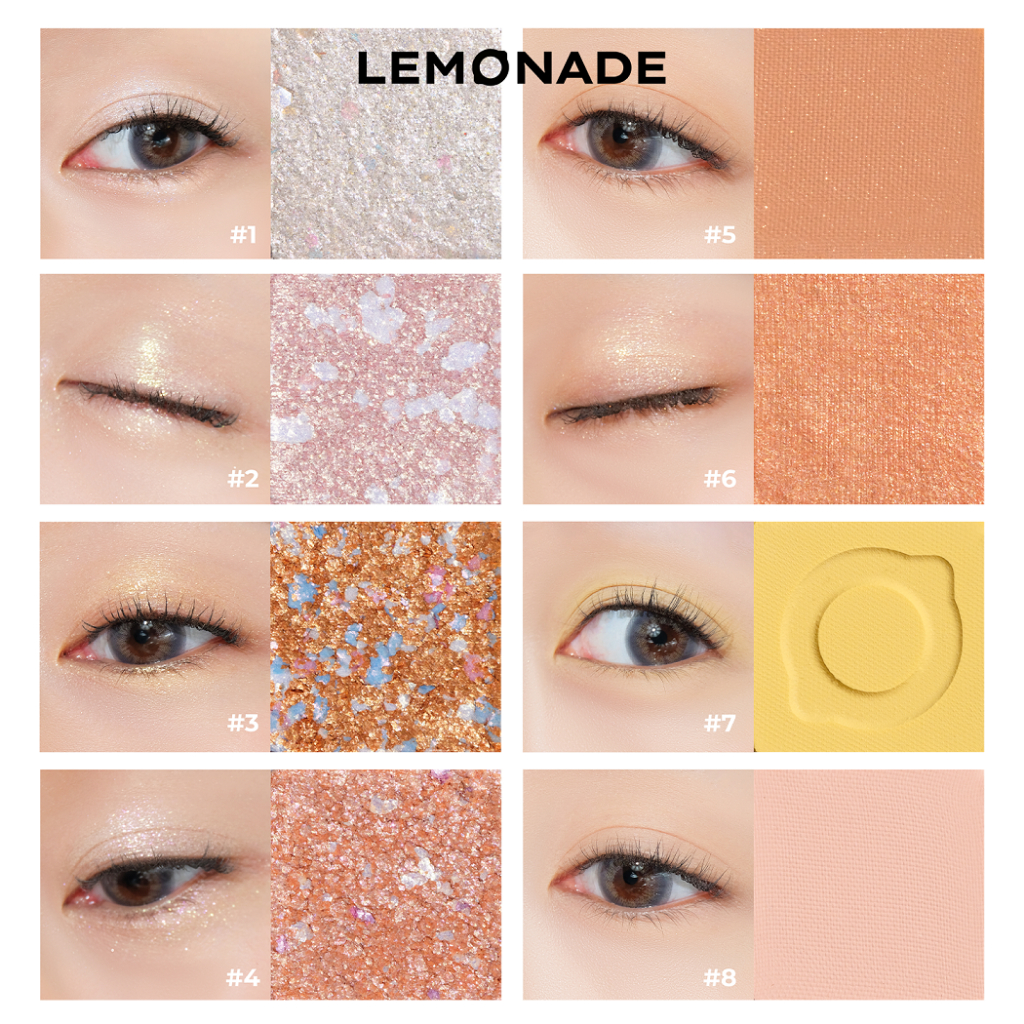 Bảng phấn mắt Lemonade Aesthetic Eyeshadow Palette 16 ô 20.8g