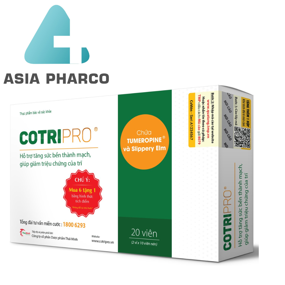 Cotripro - Viên Uống Hỗ Trợ giảm Bệnh Trĩ