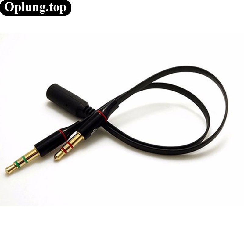 Cáp chia jack nối audio 3.5mm 1 jack cái ra 2 đực