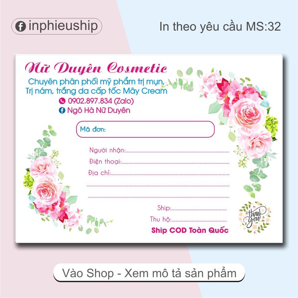 In tên riêng theo yêu cầu 400 phiếu (MS40)