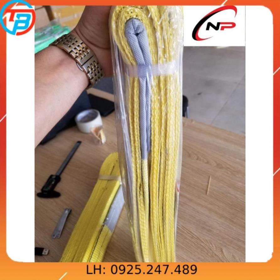 Dây bẹ cẩu hàng 3 Tấn bản rộng 75mm.kích thước dài 4 mét 5 mét 6 mét.kimkhinhatphat