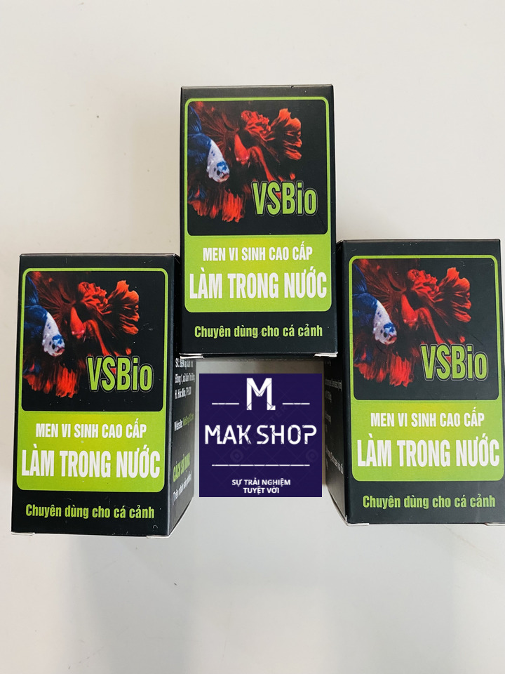 Men vi sinh làm trong nước vs bio 1 hủ 80g dạng bột, men vi sinh cao cấp cho hồ cá cảnh, hồ thủy sinh
