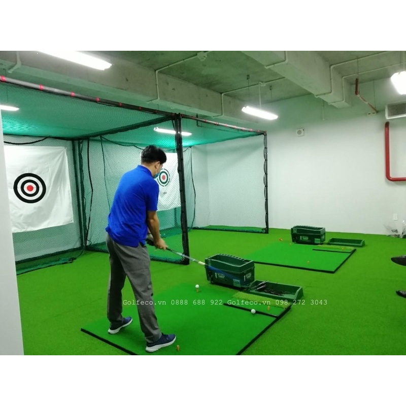 Golf Swing Practice Mat - Golf Practice Mat - Golf Swing Mat (Includes 1 Rubber Tee and 3 Practice Balls)