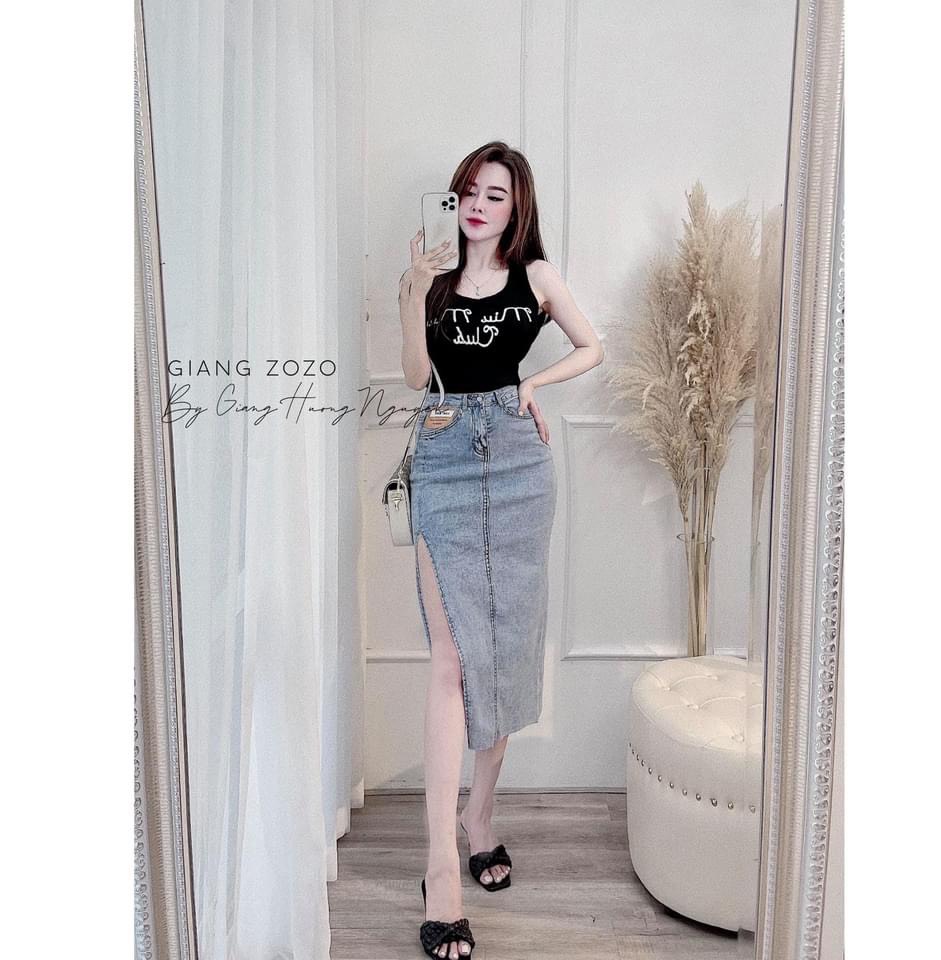 CHÂN VÁY BÒ RÁCH SÀNH ĐIỆU