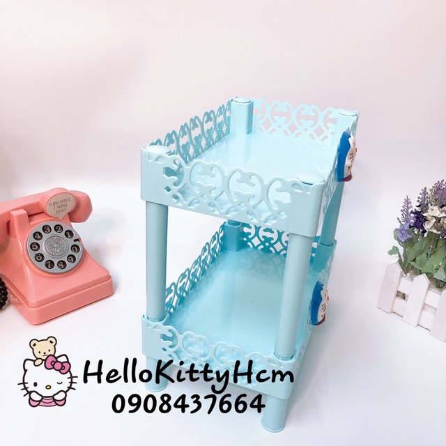 Kệ 2 Tầng Hoa Văn Doraemon