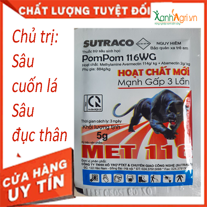 Chế phẩm sinh học trừ sâu met 116