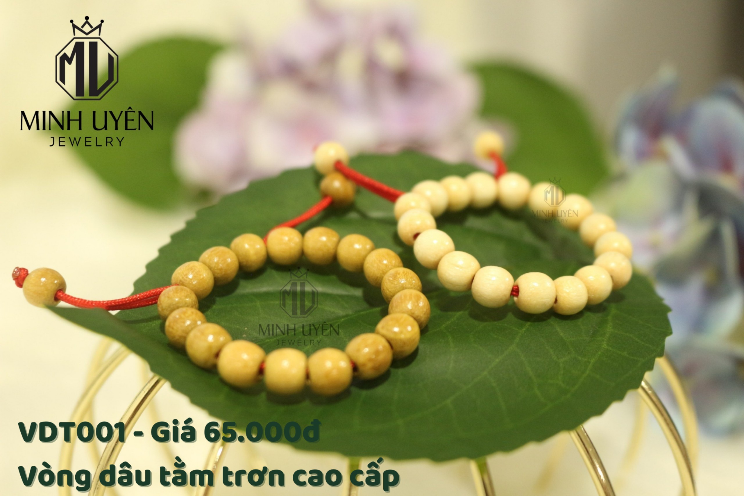Vòng dâu tằm trơn cao cấp - minh uyên vdt001