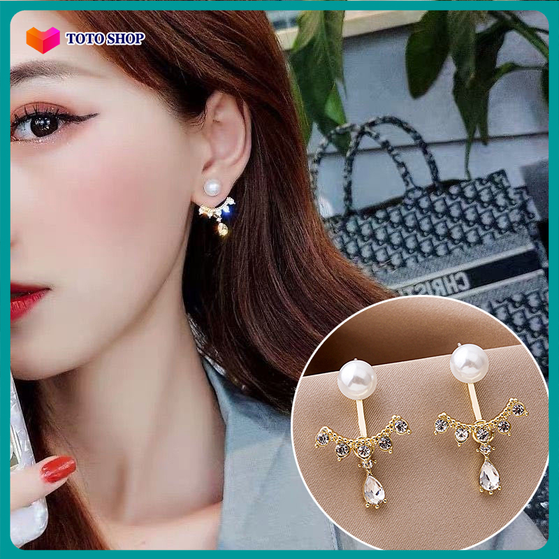 Bông tai hạt nữ / khuyên tai nữ cá tính phong cách Hàn Quốc siêu dễ thương BSTKNu - [ToTo Shop]