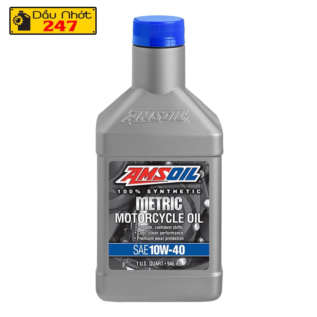 Dầu nhớt Amsoil Metric 10w40 946ml