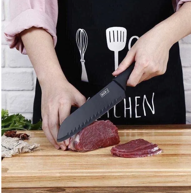 Bộ dao 5 món lưỡi đen Buck Mã T65S