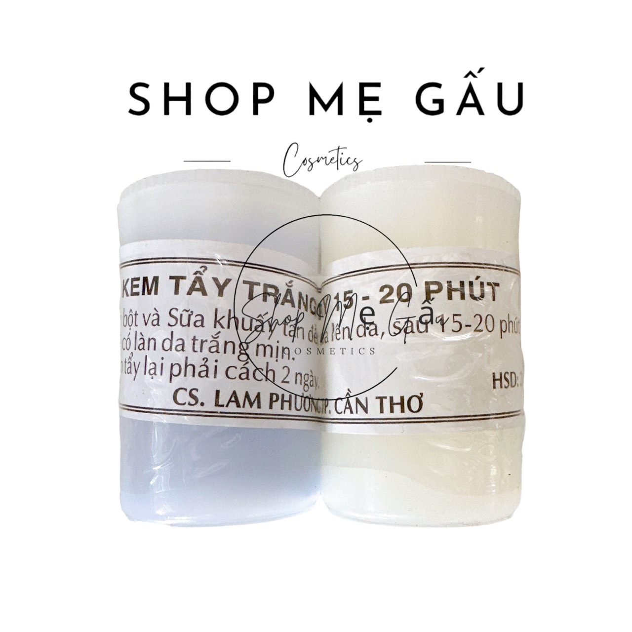 Cặp bột tẩy tráng da