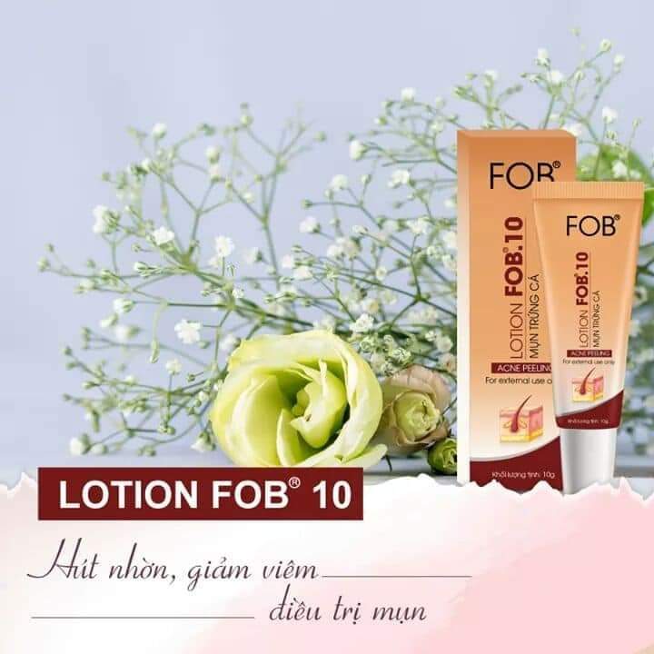 FOB 10 LOTION GIẢM MỤN TRỨNG CÁ 10G