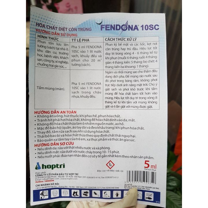 Thuốc diệt côn trùng Fendona