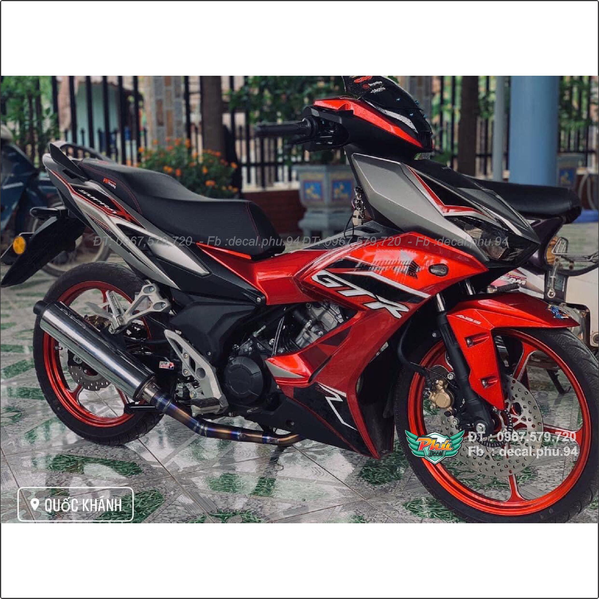 Tem rời Winner GTR đỏ đen