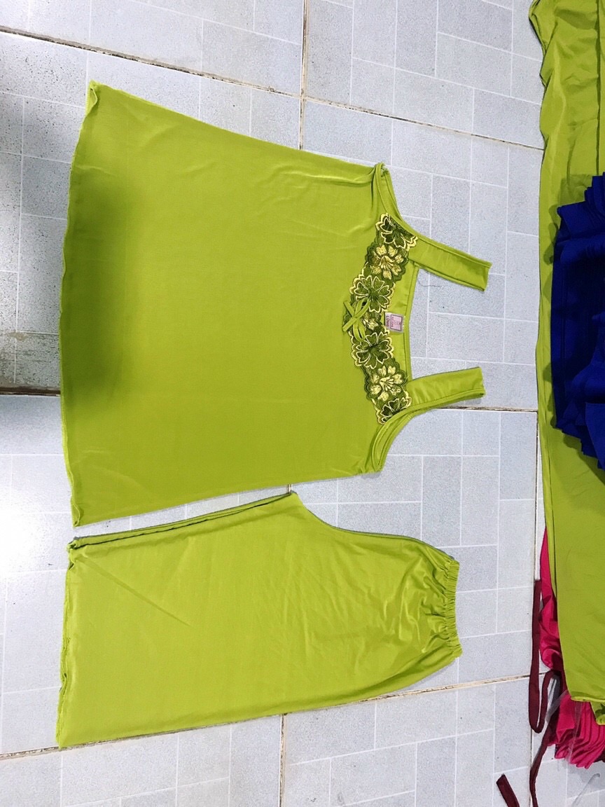 [HCM]Bộ thun lạnh màu lửng size 40-65kg (chiều cao 1m năm tám trở lên dùm shop nhé)