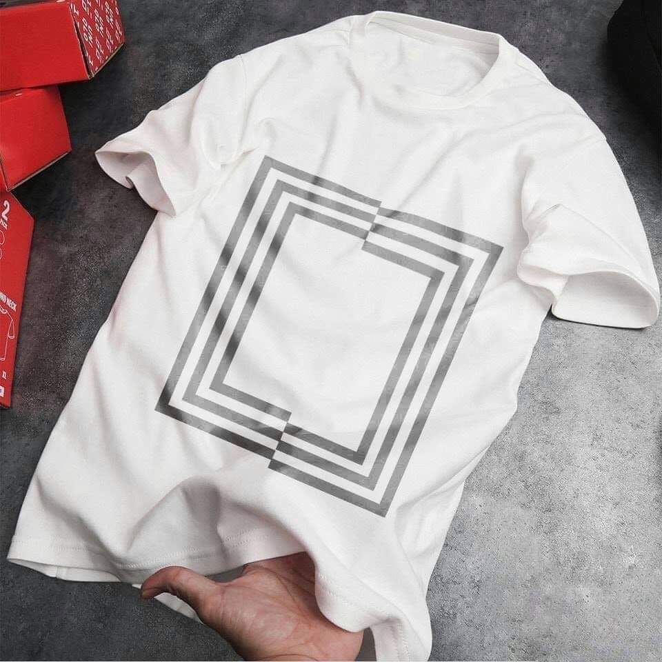 [HCM]Áo thun nam nữ Hàn Quốc in hình Ô Vuông độc đẹp vải dày mịn mát