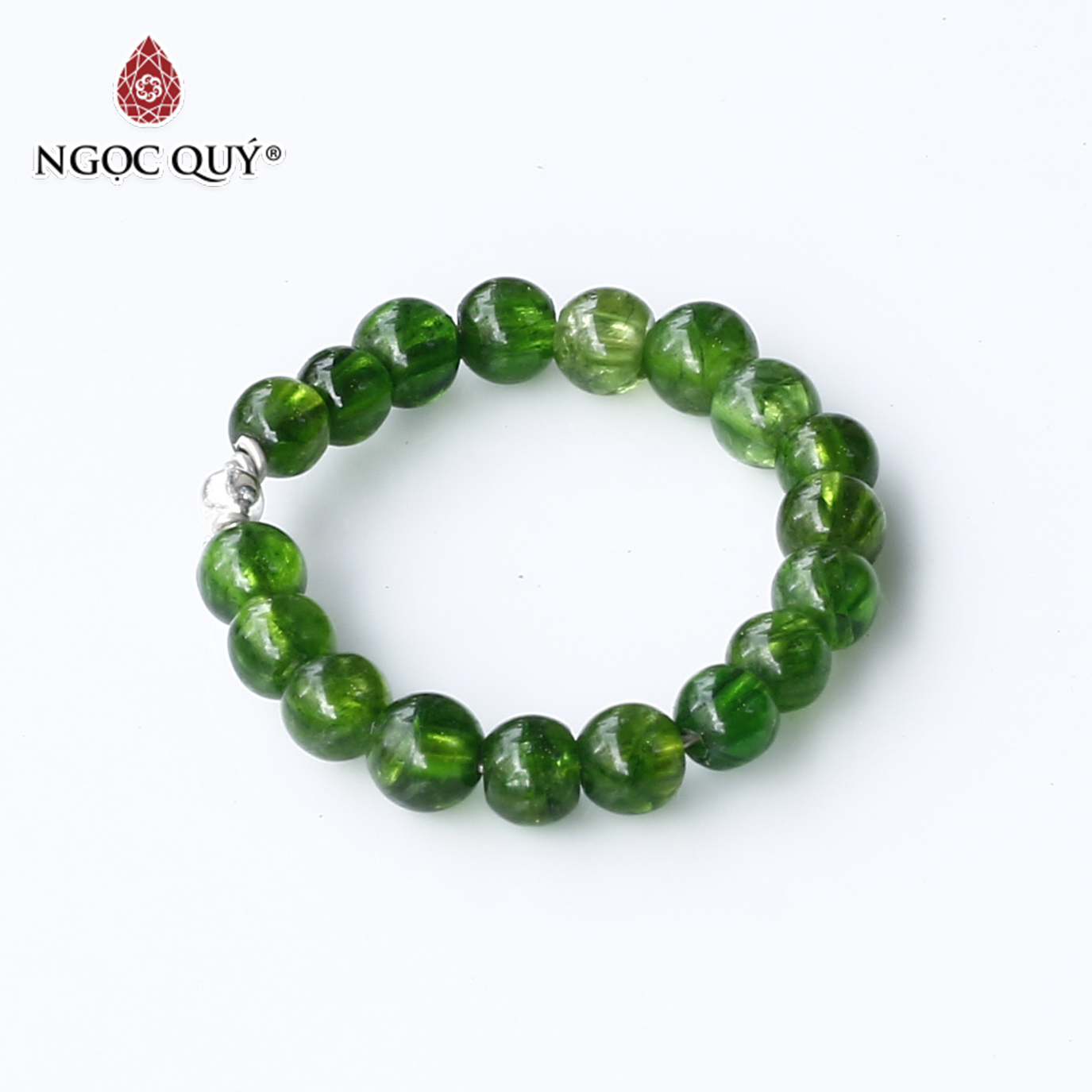 [HCM]Nhẫn đá diopside mệnh hỏa mộc - Ngọc Quý Gemstones