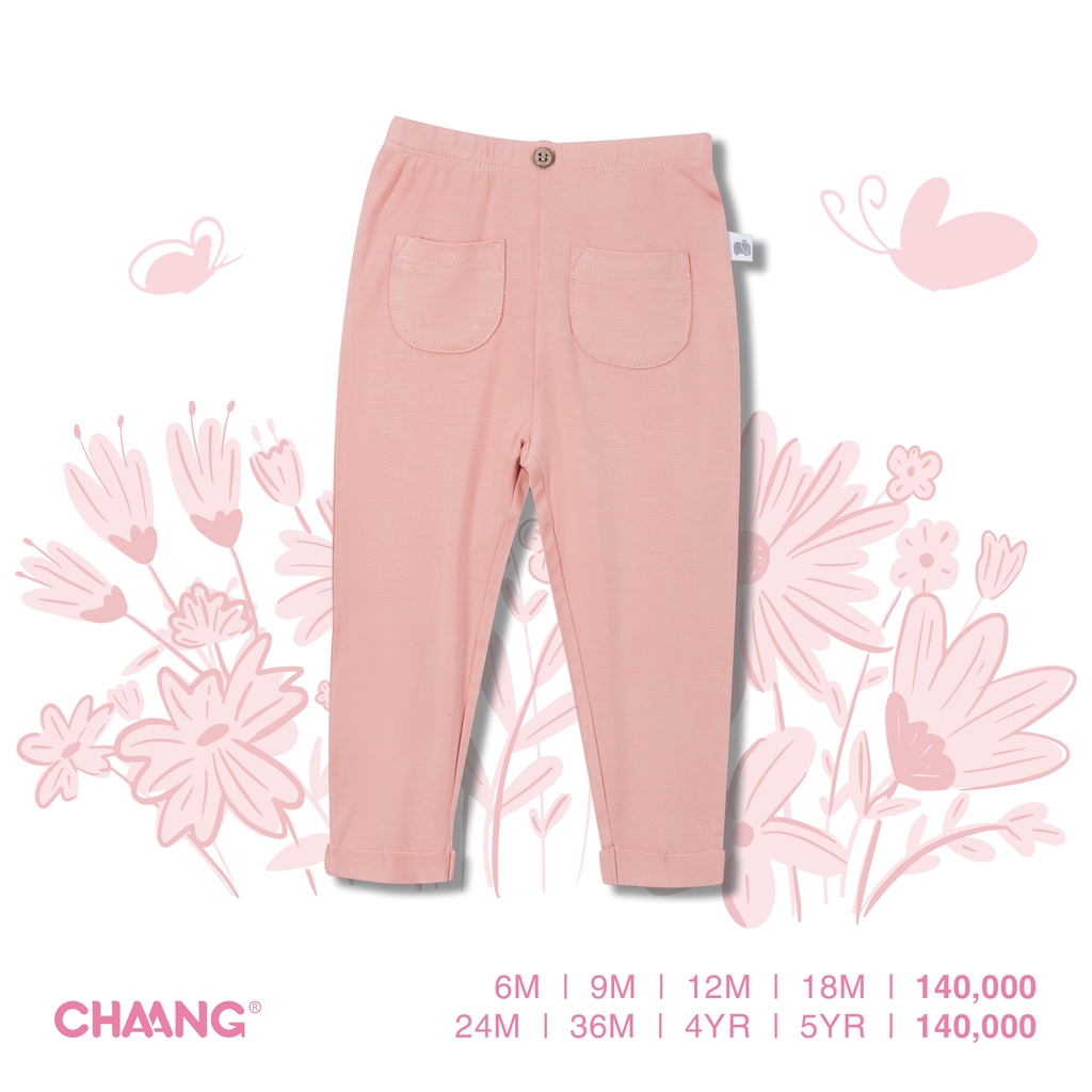 Quần Legging Jungle hồng phấn Chaang
