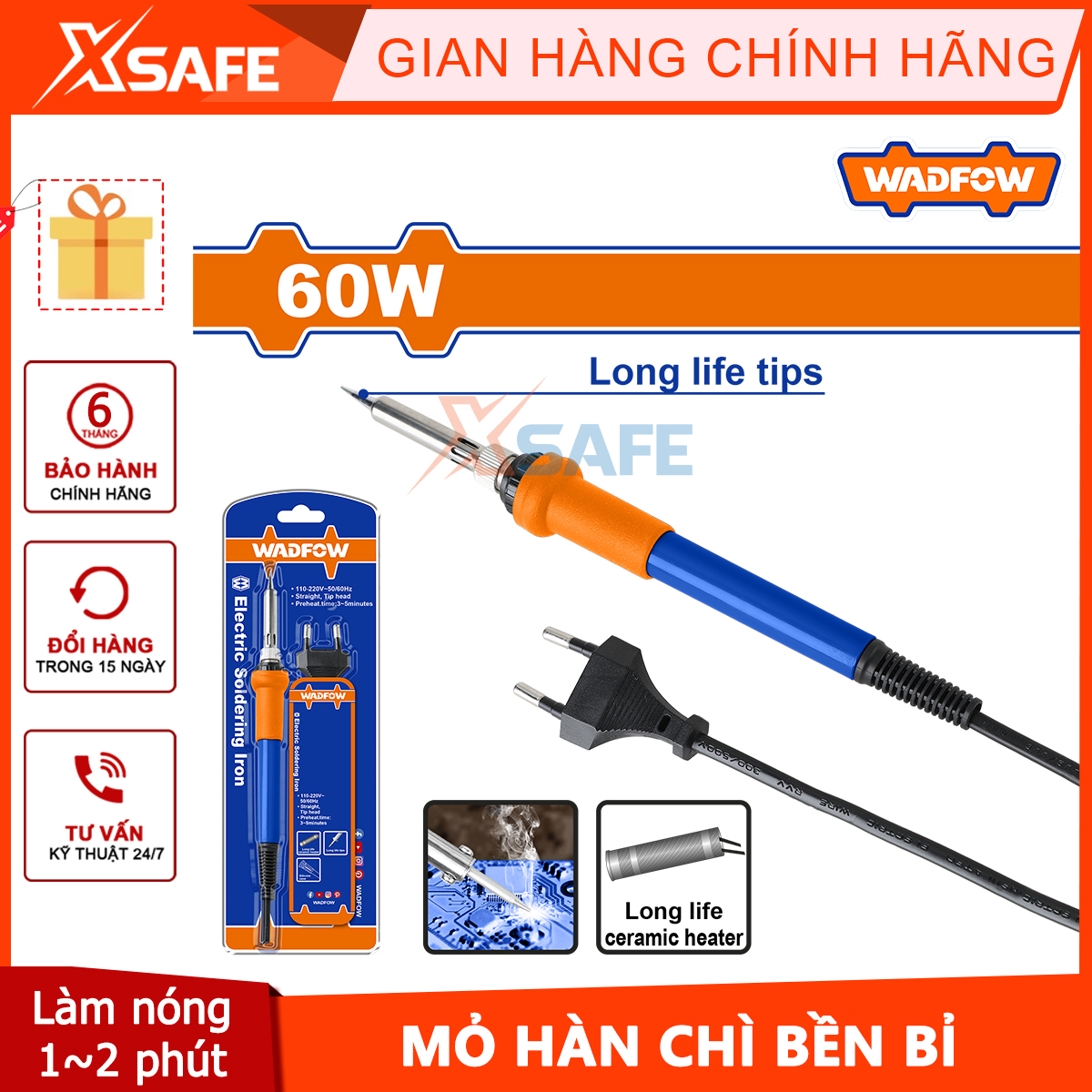 Wadfow wel3606 60W electric soldering iron