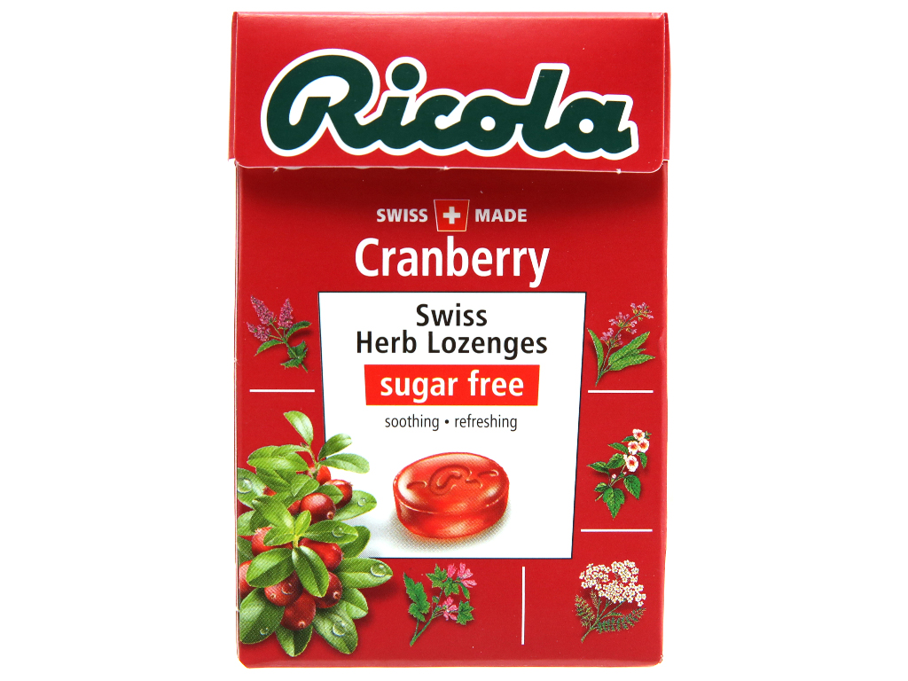 Kẹo Thảo Mộc Trái Cây Cranberry Ricola (40g)