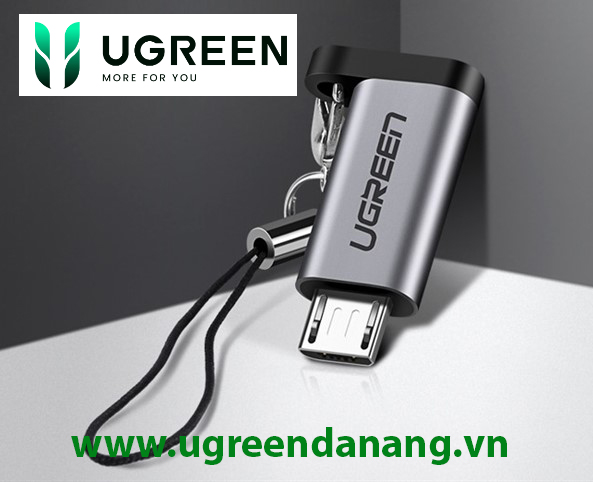 Đầu chuyển đổi Micro USB to USB type-C chính hãng Ugreen 50590 cao cấp
