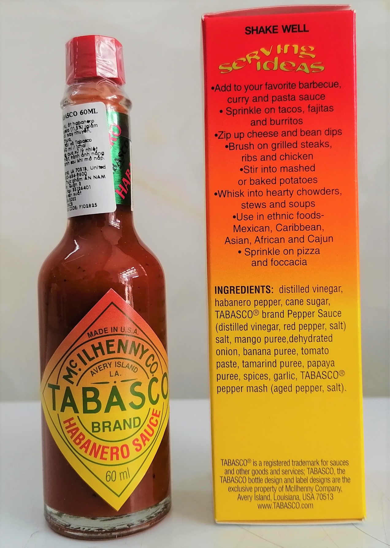 [HABANERO 60ml] XỐT ỚT ĐỎ [USA] TABASCO Habanero Sauce (anm)