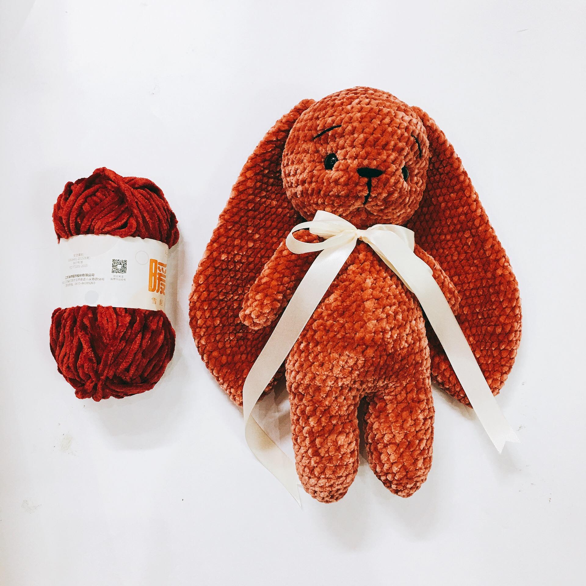 Len nhung chenille 6mm đan móc khăn, chăn, áo, thú bông, siêu mềm mịn, không rụng lông, ấm áp 100g nội địa Trung